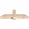 Ekena Millwork Eugene Smooth Timber Gable Bracket, Douglas Fir, 48"W x 18"H x 5 1/2"D x 5 1/2"F, 9/12 Pitch GBW048X18X0606EUG00SDF - alternate 4